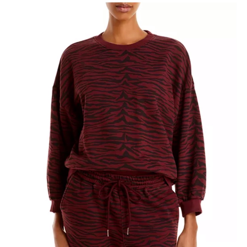 Pistola Misha Sweatshirt In Black Cherry & Tiger L